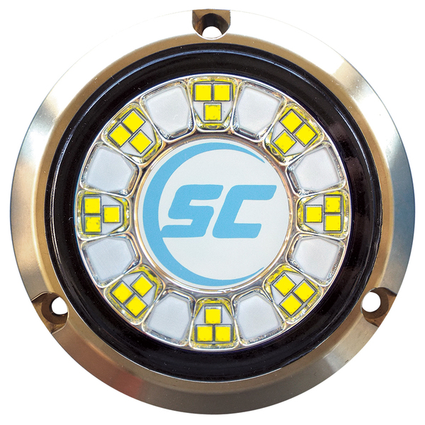 Shadow-Caster Led Lighting SCR-24 Bronze Underwater Light - 24 LEDs - Bimini Blue/Great White SCR-24-BW-BZ-10